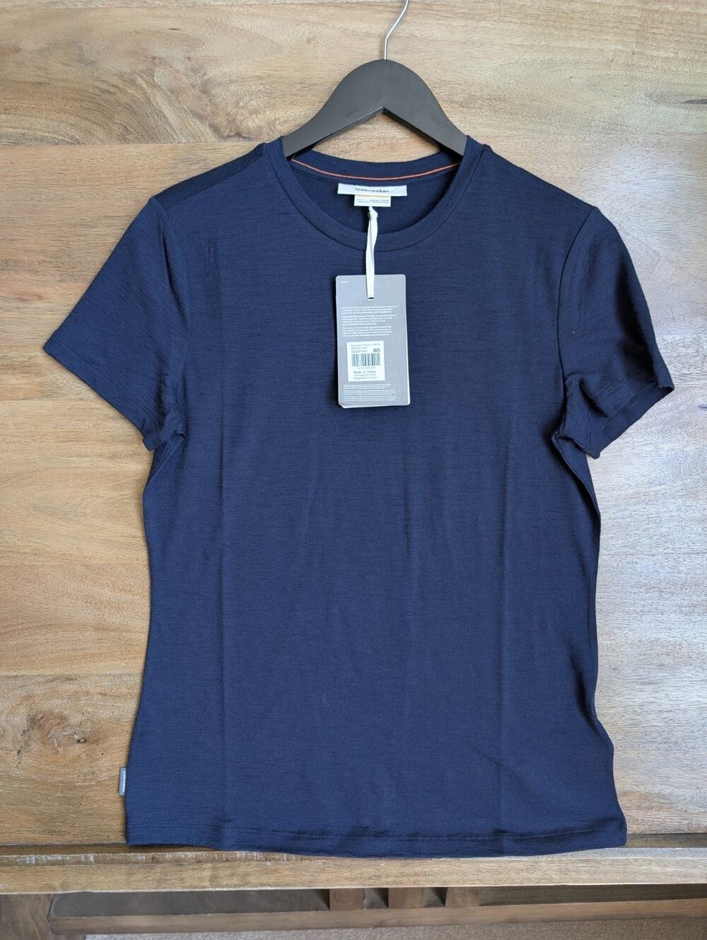 NWT Icebreaker Merino 150 Tech Lite SS T-Shirt Women S Midnight Navy IB0A56Y8401